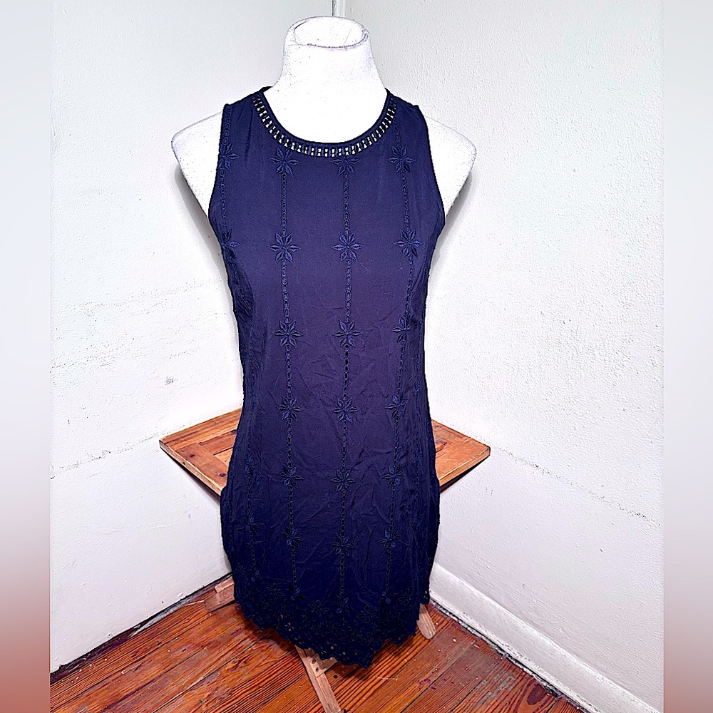 Loft Sleeveless Crochet Dress